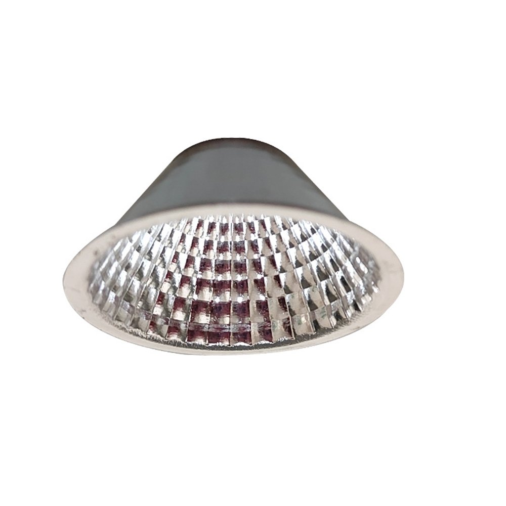 Metal Spinning Custom Aluminium Reflector Cup, Ceiling Downlight Grid Pattern Spot Reflective Bowl Led 60° Reflector