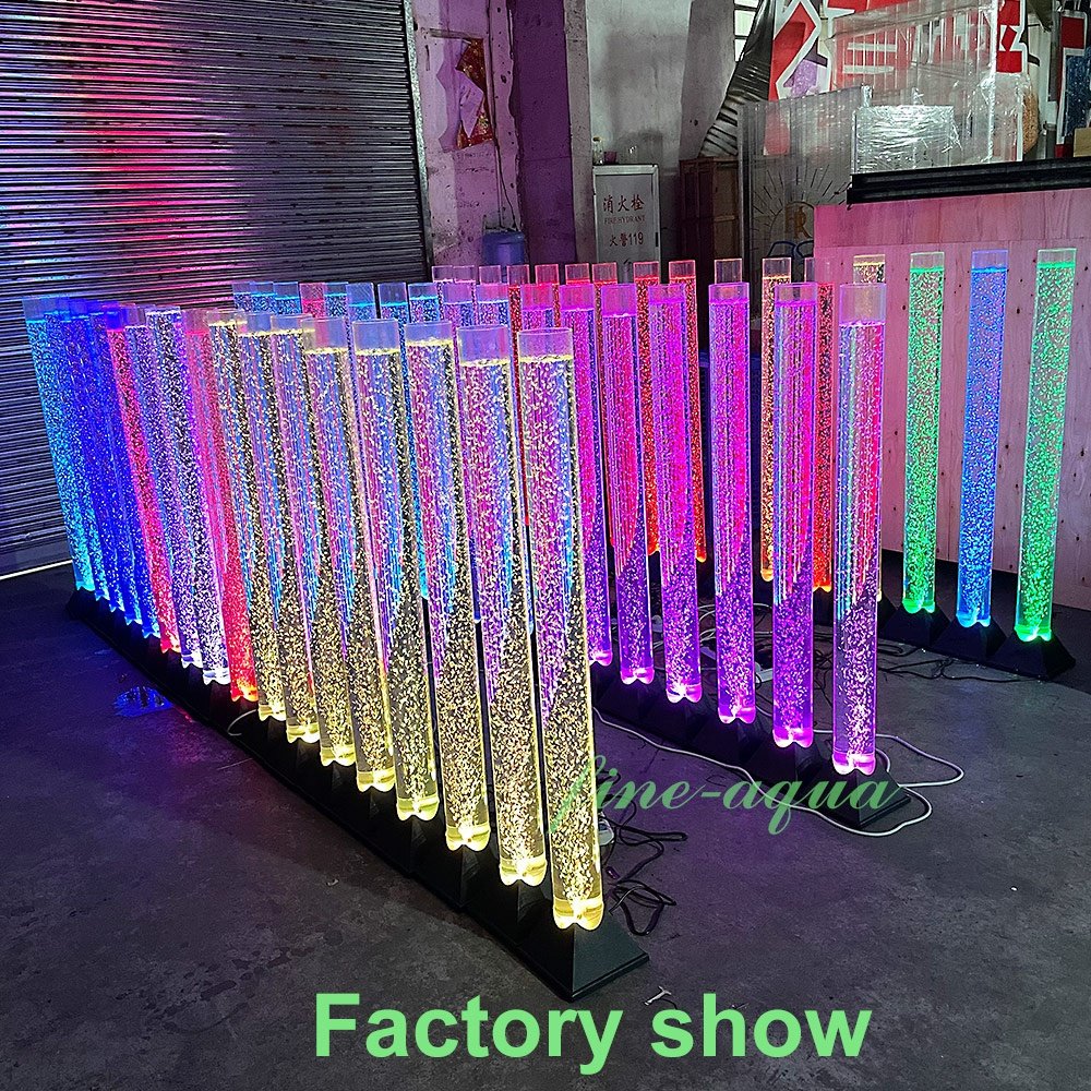 Wholesale indoor water fountain acrylic aquarium water bubble column for restaurant,home,party,wedding