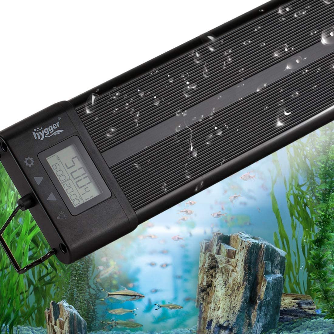 hygger Full Spectrum Led Aquarium Light for Freshwater & Marine Aquatic Aquarium Aquascape Tank Waterproof Aquarium Led Lights