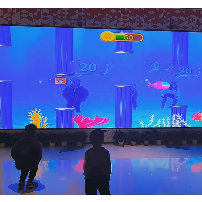 Interactive Aquarium Games Augmented Reality smart museum media wall light led decoration accessories water games equipment