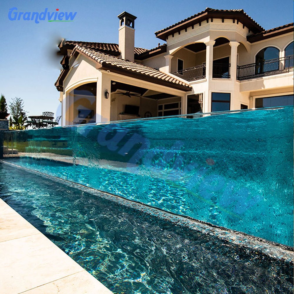 High quality Customized 100 MM Thick Clear Spa Window Endless Acrylic Swimming Pool Container