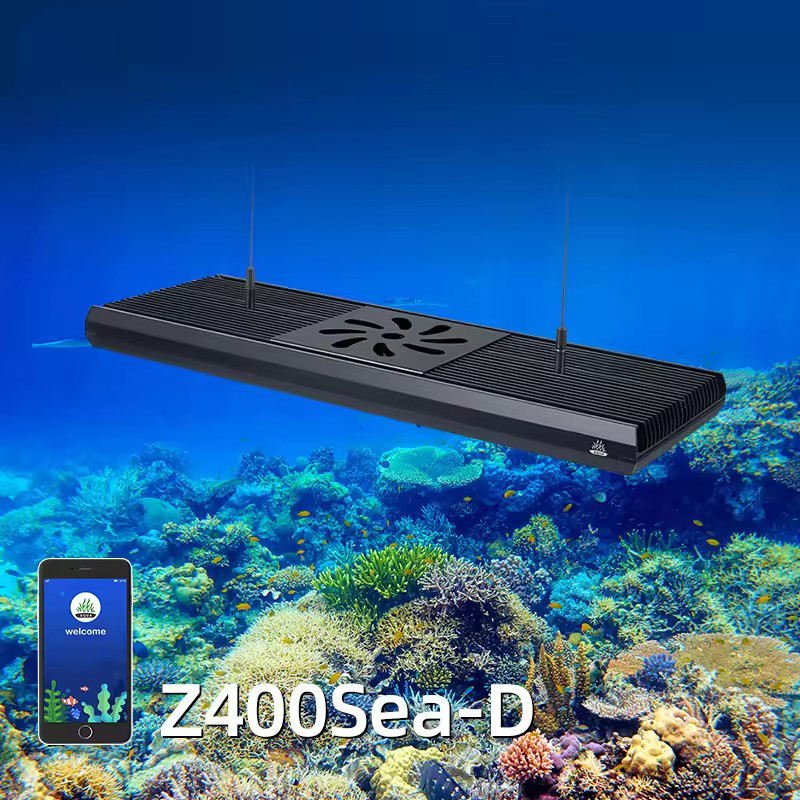 WEEK AQUA Dimmable Full Spectrum Coral Reef Lamp Aquarium LED Light for Saltwater Fish Tank