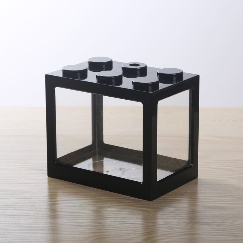 Plastic Mini Fish Tank Acrylic Small Tarpaulin Plastic Fish Farming Tank Mini Aquarium Led Lighting Fish Tank