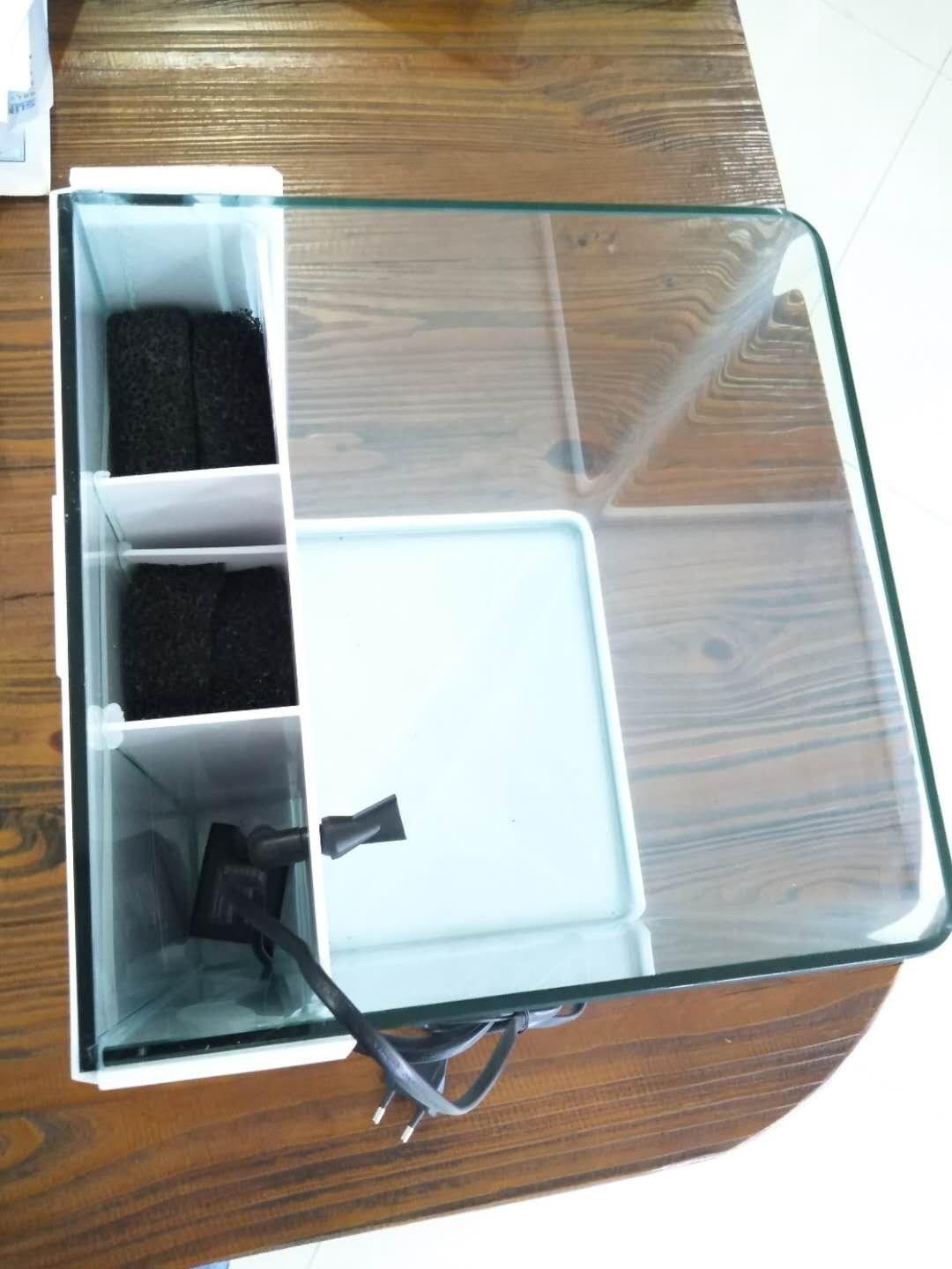 A.S. Hot selling Wholesale 250A Desktop Aquarium Fish Tank Nano Tank Sets with Back Filter fit for marine or fresh water system