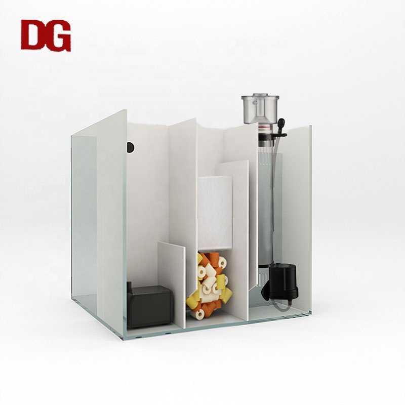 Ultra-white glass 5mm back filter fish tank rimless aquarium tank ada back filter right angle glass aquarium fish tank 50cm