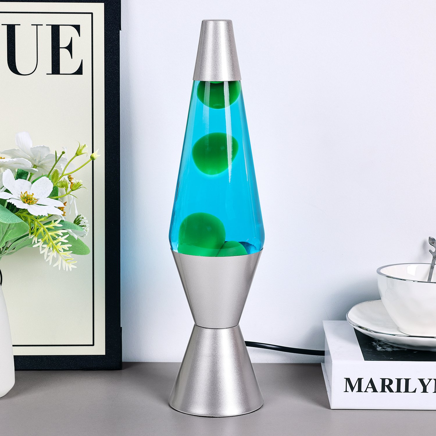 Tianhua wholesale custom Brand Unique Design Led metal Motion rocket table lava lamp aquarium, Decorative Lava Night Light