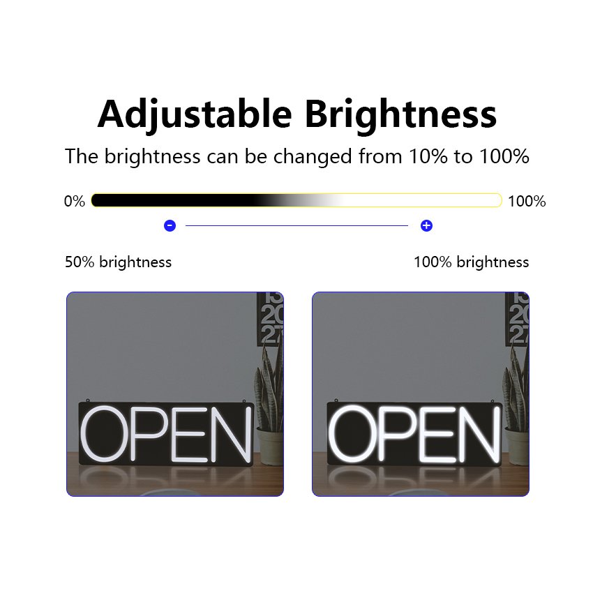 Free design wall mount store sign led neon flexible strip lights house decoration light aquarium led light open neon sign