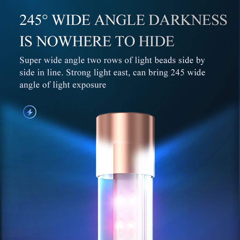 YEE Wholesale 5.6W 7.2W Aluminum Shell Small Tank led Aquarium Lamp Fish Tank Aquatic Plant Blue White Light