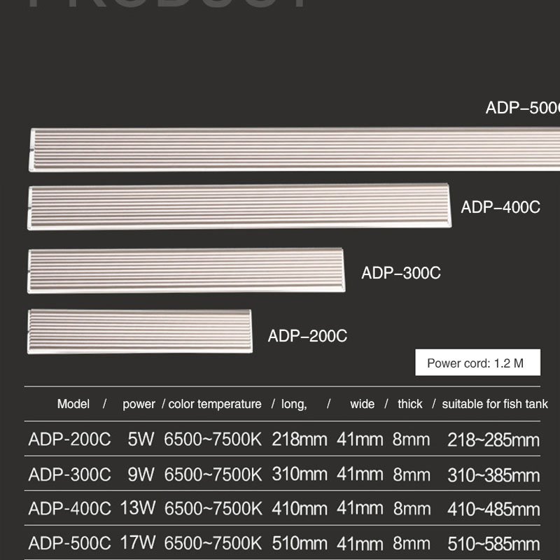 SUNSUN ADE/ADS Aquarium LED Lighting Lamp Aquatic Plant Fish Tank LED Light Aquarium Light Slim Grow AD-150 Lampe 5-24W 220V