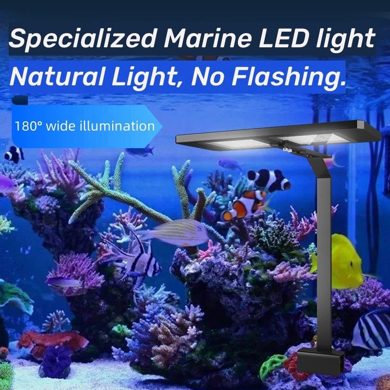 A.S. smart new flat panel LED light 12W/24W for marine and fresh nano tanks 3-channel colour options and intensity control