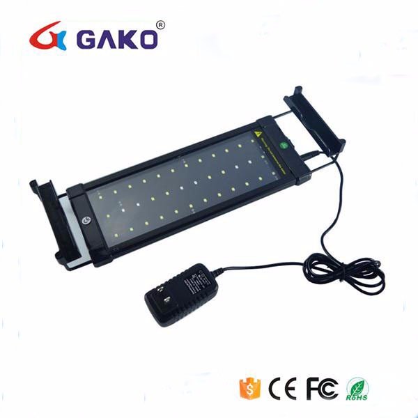 GAKO 6W led aquarium coral reef bracket light,White blue 28cm super bright and enery-savingfor different size fish tank