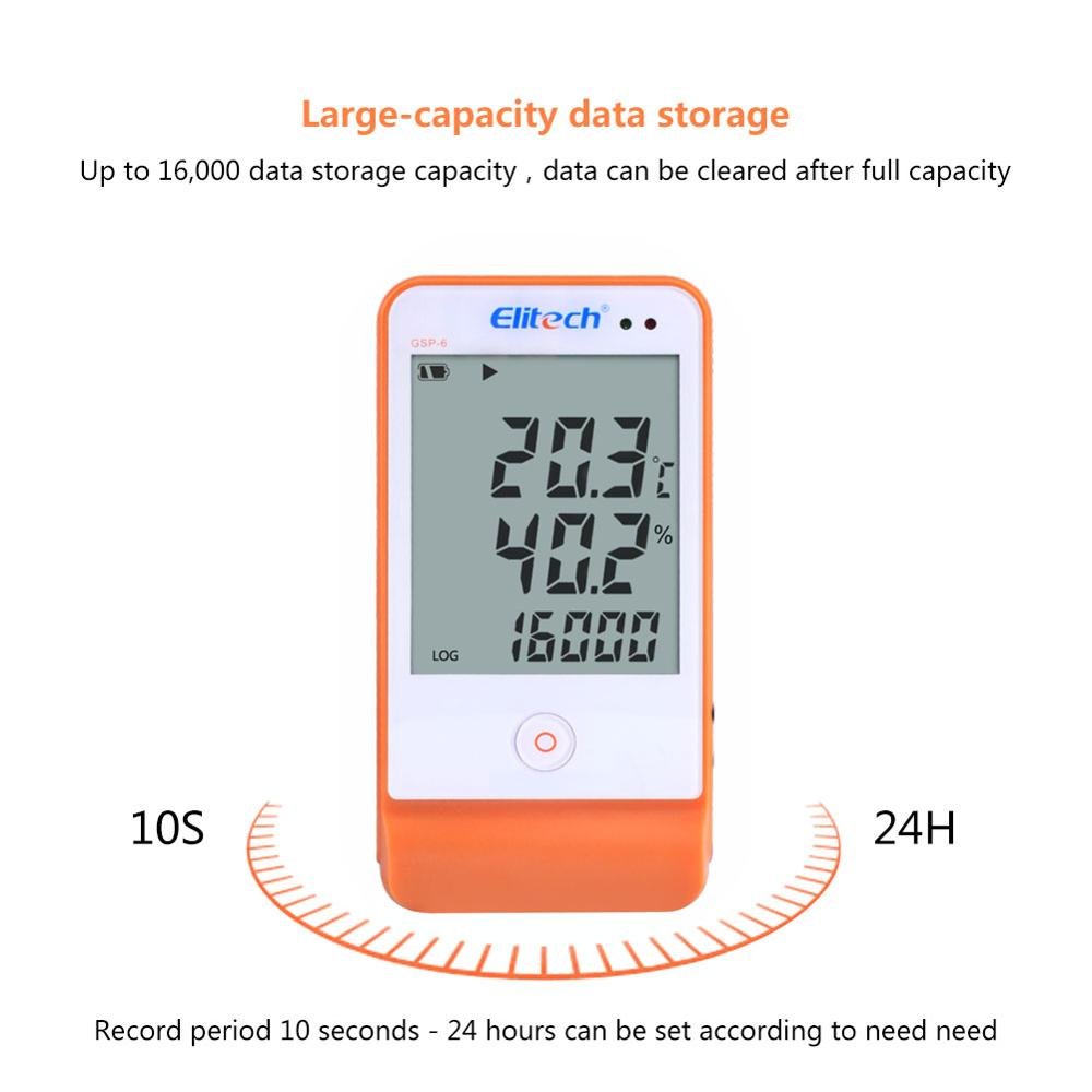 pharmacy pharmacy certification warehouse cold storage large screen temperature and humidity recorder probe sound and light alar