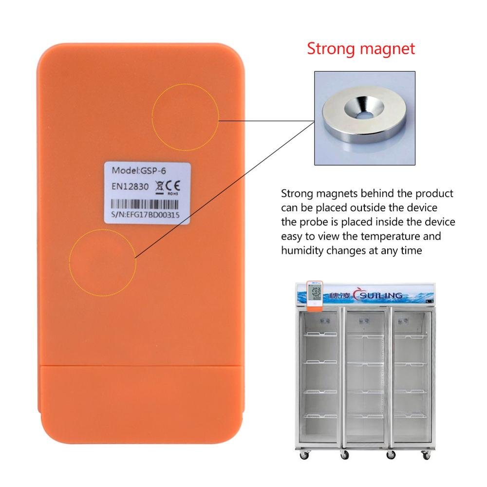 pharmacy pharmacy certification warehouse cold storage large screen temperature and humidity recorder probe sound and light alar