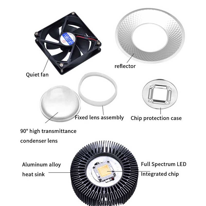 Hot Sale Full Spectrum 30W 50W 70W Aquarium Lamp Used Fish Tank Aquarium Light Led Aquarium Lamp