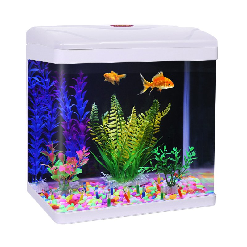 VIPETOP Portable desktop goldfish tank house office aquariums customized aquatic mini glass aquarium fish tank with lid