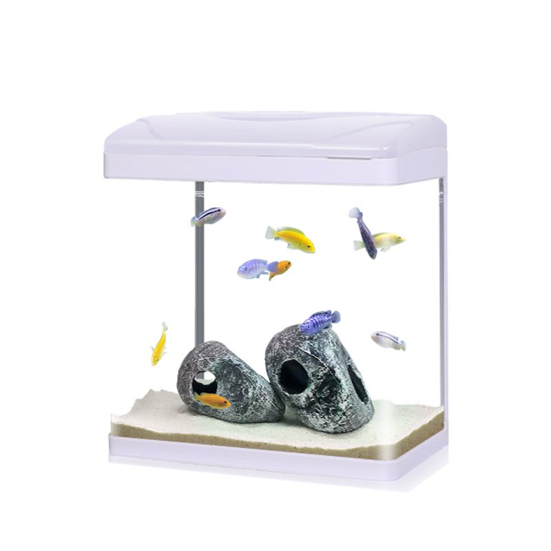 VIPETOP Portable desktop goldfish tank house office aquariums customized aquatic mini glass aquarium fish tank with lid