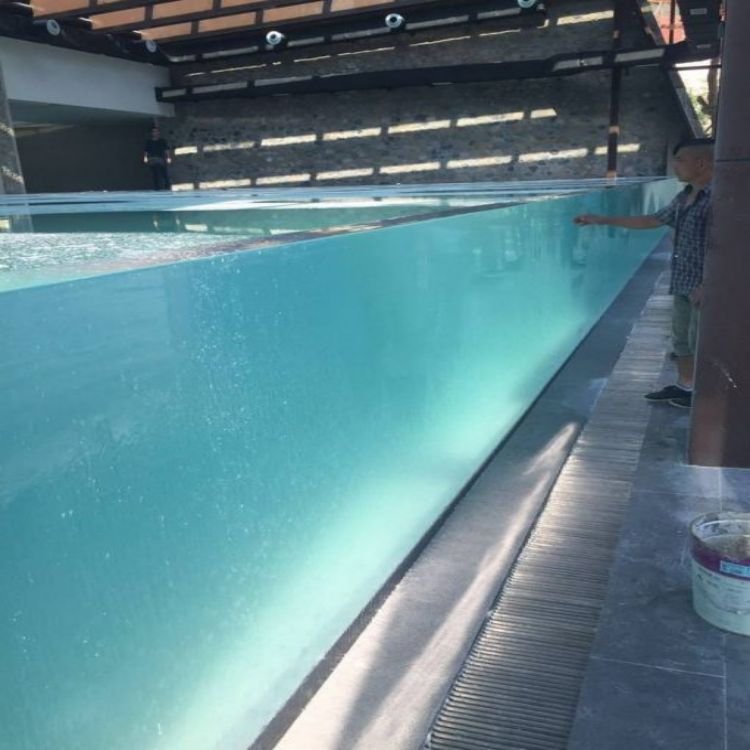Outdoor Acrylic Swimming Pool with 100mm Thick Glass Transparent Acrylic Boards Fiberglass