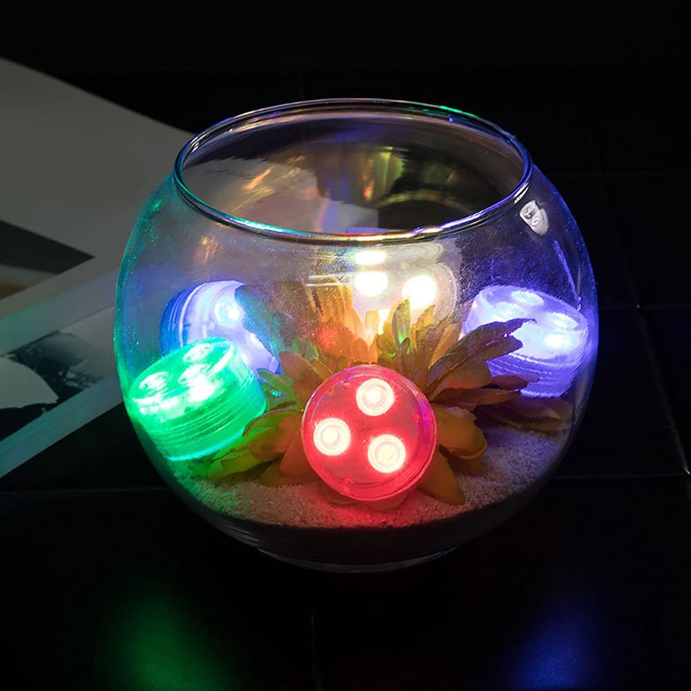 Hot Sale Waterproof Remote Control Colorful Landscape Decoration Atmosphere LED RGB IP68 Mini Swimming Floating pool lights