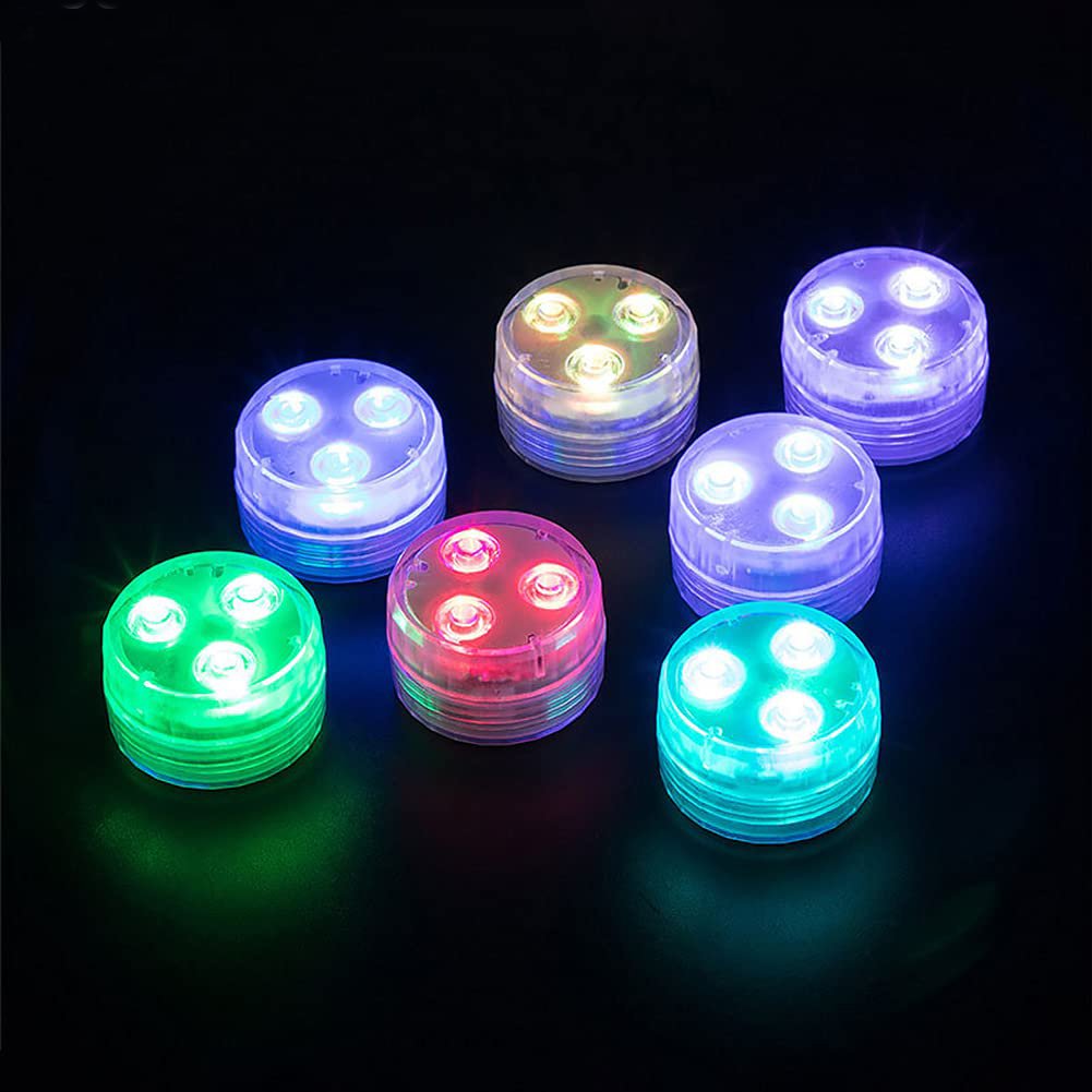 Hot Sale Waterproof Remote Control Colorful Landscape Decoration Atmosphere LED RGB IP68 Mini Swimming Floating pool lights