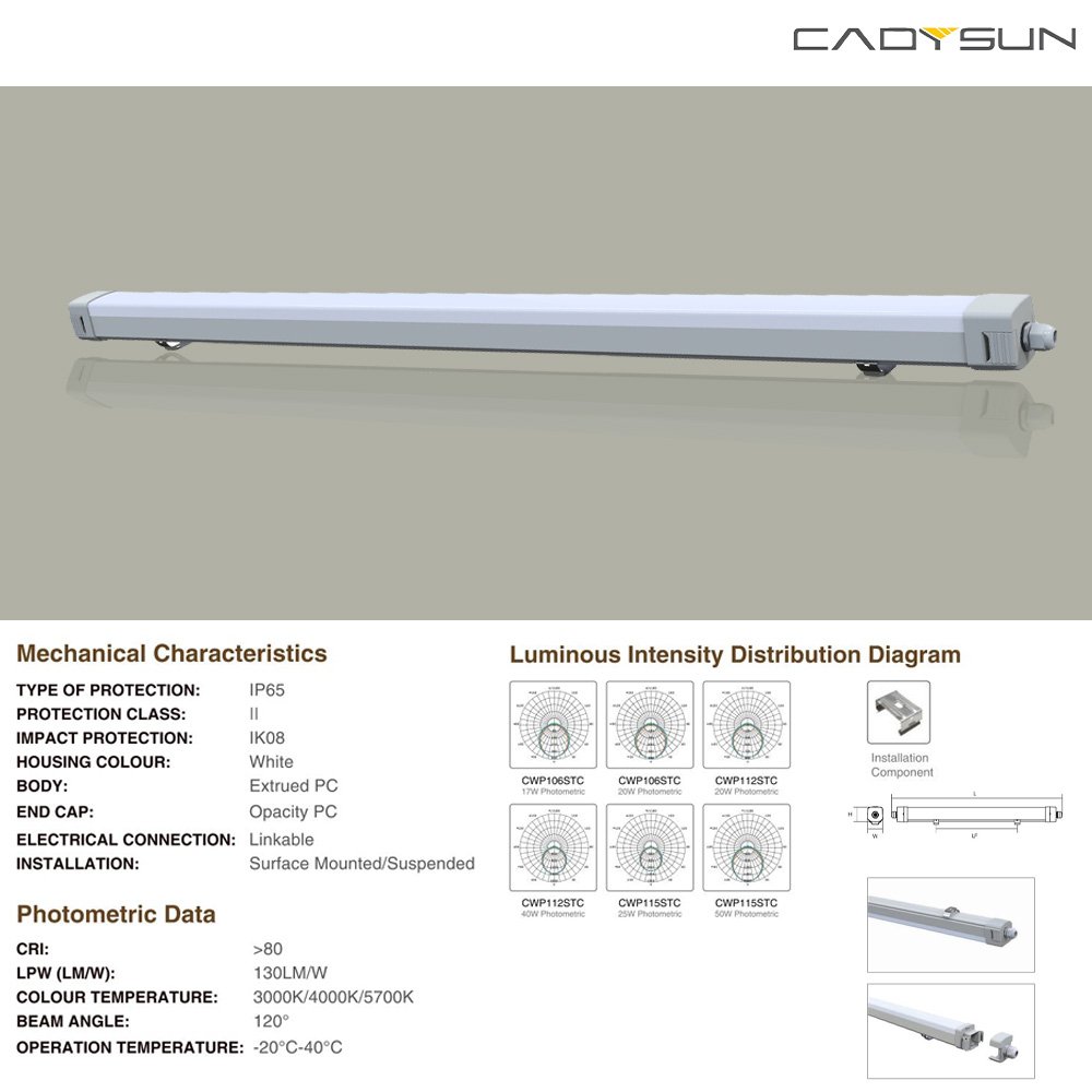 Factory Wholesale waterproof dimmable lights 6ft aquarium led lighting ip65 led tube fluorescent led tri-proof light
