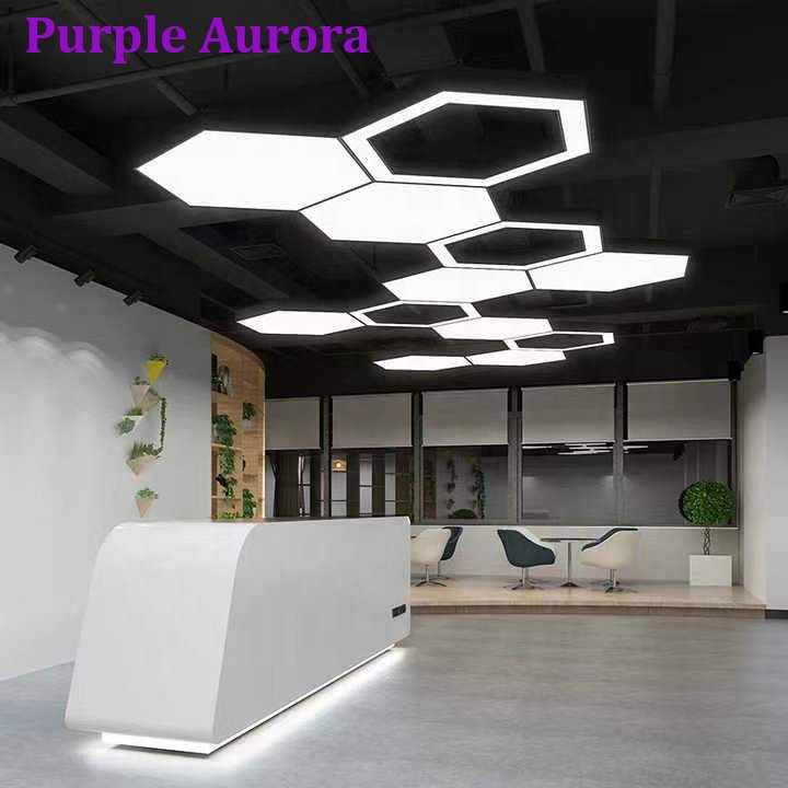 OEM/ODM Ceiling Hanging Lamps Modern Hexagon Home Decoration Aluminum Chandelier Honeycomb LED Linear Pendant Light