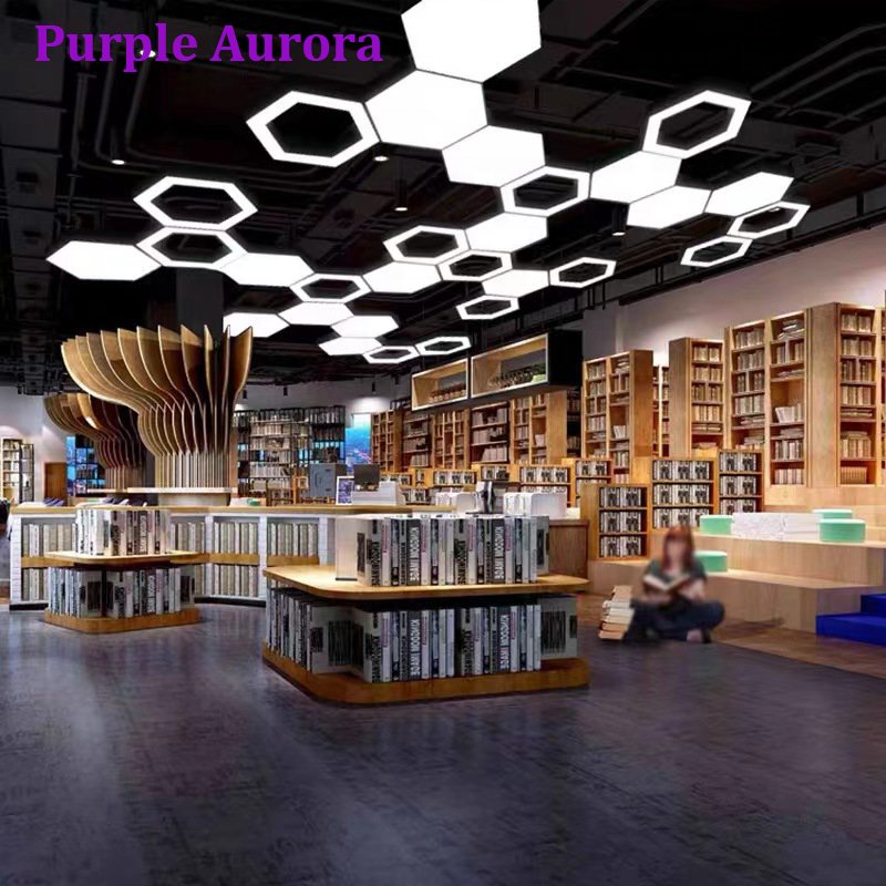 OEM/ODM Ceiling Hanging Lamps Modern Hexagon Home Decoration Aluminum Chandelier Honeycomb LED Linear Pendant Light
