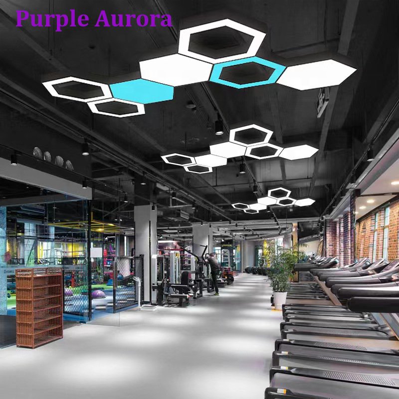 OEM/ODM Ceiling Hanging Lamps Modern Hexagon Home Decoration Aluminum Chandelier Honeycomb LED Linear Pendant Light