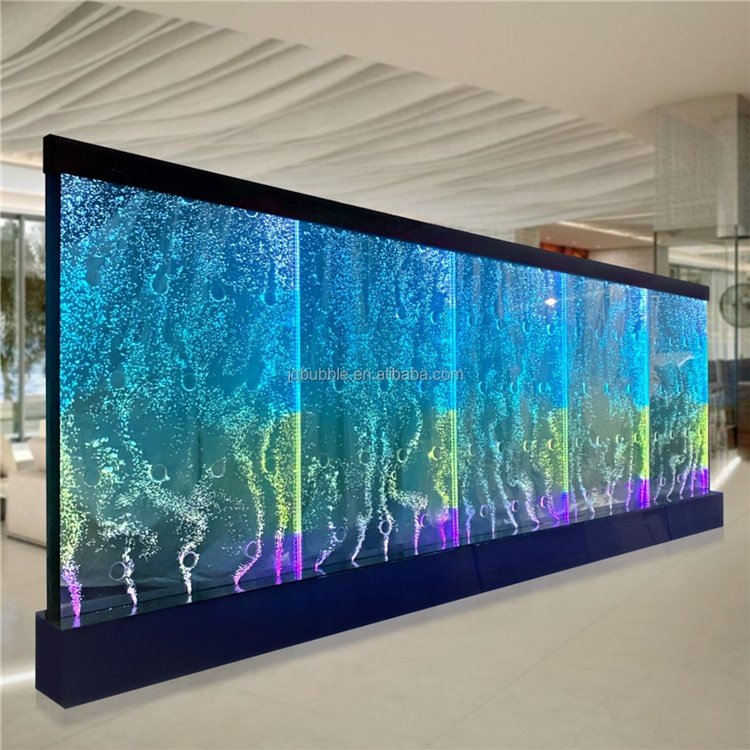 Modern Acrylic Water Bubble Wall Luxury Living Screen & Room Divider with Beautiful Aquarium Decor for Indoor