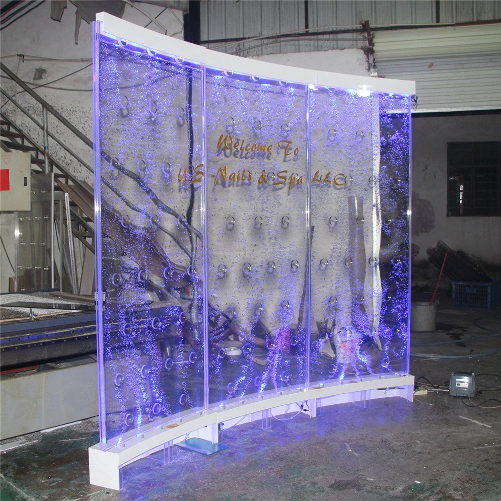 Modern Acrylic Water Bubble Wall Luxury Living Screen & Room Divider with Beautiful Aquarium Decor for Indoor