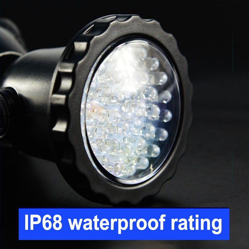 Adjustable IP68 Waterproof RGB Led Underwater Light 12v Remote Control Fish Tank Aquarium Light