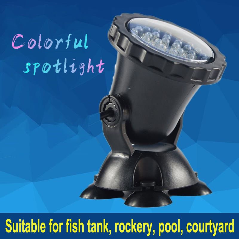 Adjustable IP68 Waterproof RGB Led Underwater Light 12v Remote Control Fish Tank Aquarium Light