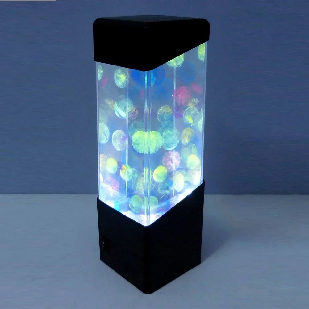 Volcano Eruption Water Ball Aquarium Tank LED Night Lights Lamp Relax Bedside Mood Light for Home Decoration Magic Lamp DIY Gift