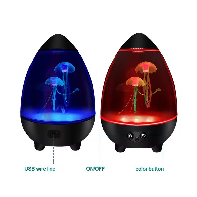 Wholesale Price USB Power Supply LED Atmosphere Light Lamp Aquarium Jellyfish Lava Lamp