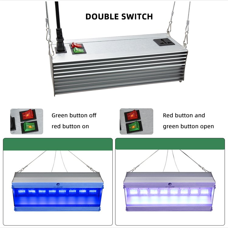 2024 Aquarium LED Light Super Slim Fish Aquatic Plant Grow Lighting Waterproof Bright Clip Lamp Aquarium Lights for Fish Tank