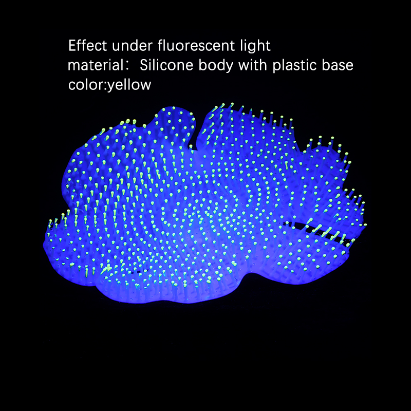 Hot Sale Aquarium Decoration of Aquatic Plants with Silicone Simulated Aquatic Flesh Coral with Glowing Decoration