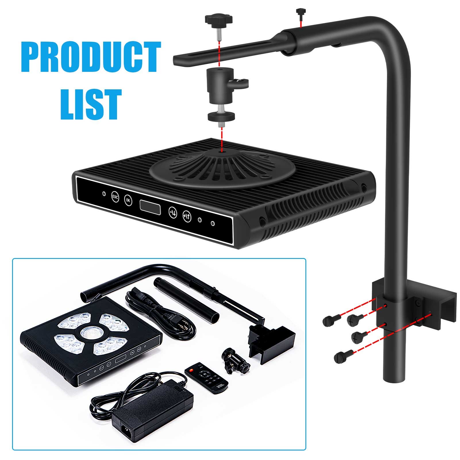 CTLite 100w 3 Channels Dimmable Sunrise Sunset Simulation Epistar Led High Quality LED Aquarium Light For Marine Tank