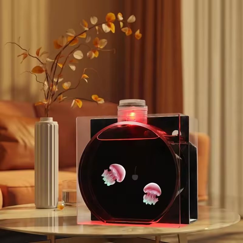 variety of adjustable night light water tank, so that your life is no longer monotonous,Jellyfish tank Fish tank