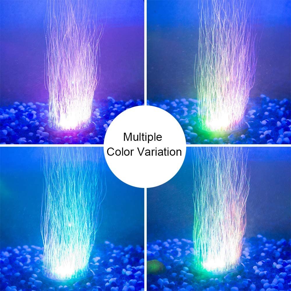 Gako Underwater Aquarium Air Bubble LED Light Aquarium AirStones for aquarium Air Bubbler Decoration 6 Color Changing