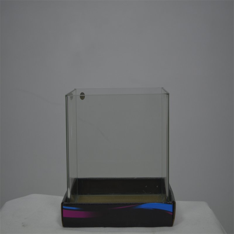 High Transparency Glass Square fish tank Goldfish Tank aquarium With Cover