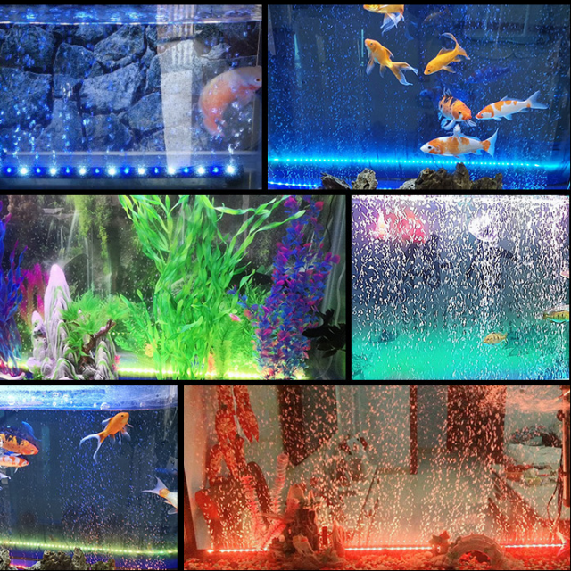 Aquarium Light LED Waterproof Fish Tank Lighting Underwater Fish Lamp Aquariums Decor Plant Lamp 100-240V Lights 2021new Plastic