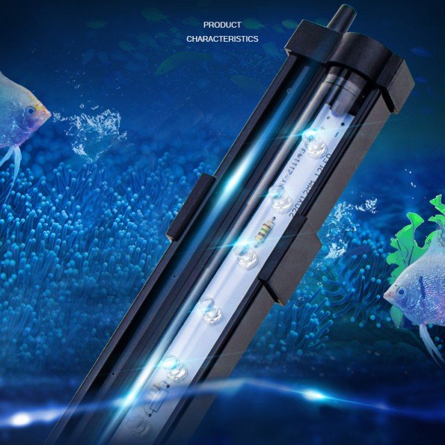 Aquarium Light LED Waterproof Fish Tank Lighting Underwater Fish Lamp Aquariums Decor Plant Lamp 100-240V Lights 2021new Plastic