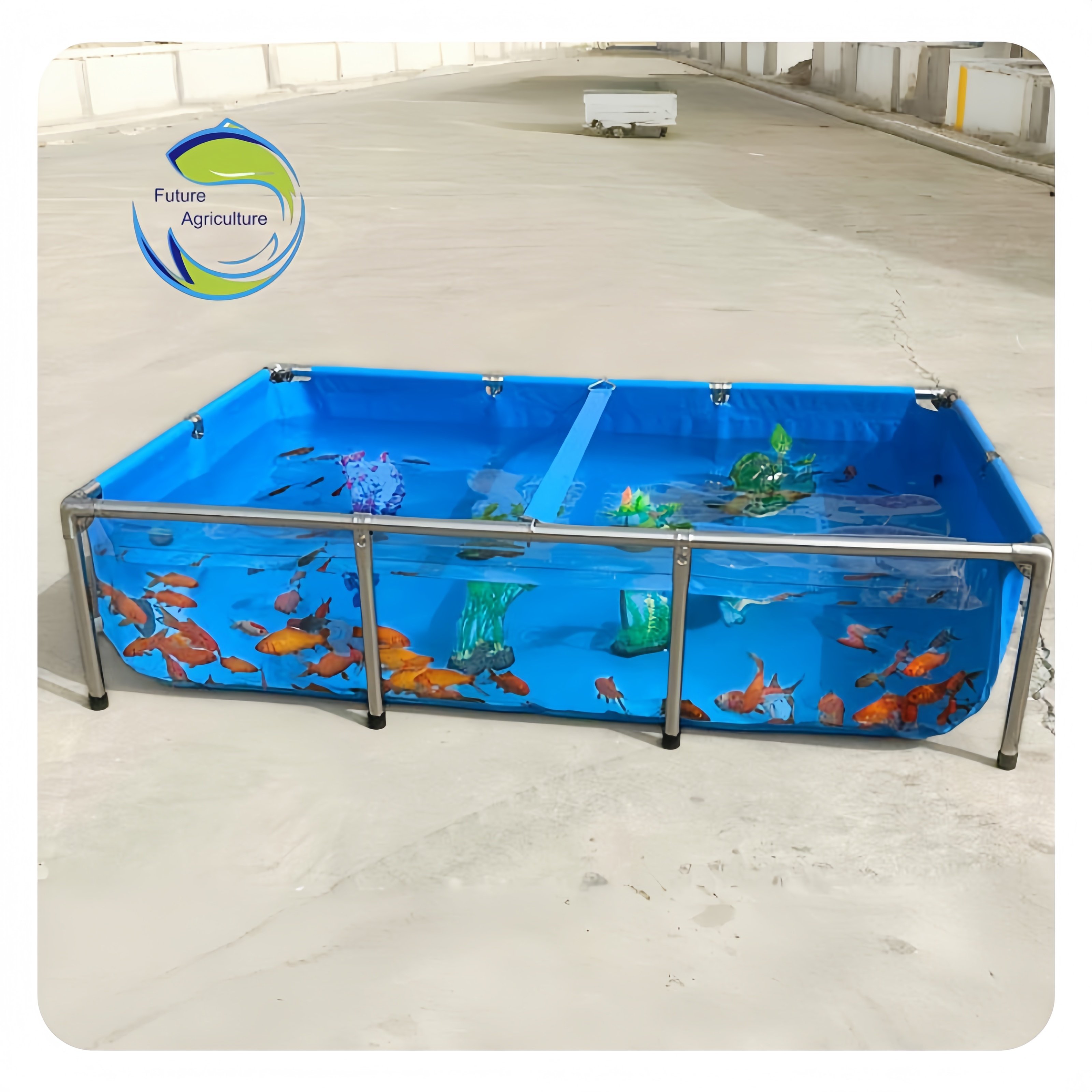 Pvc Round Turtle Koi Show Tank Plastic Live Betta Fish Tank Aquarium Large Koi Fish Pond Transport Aquarium Tank 280L