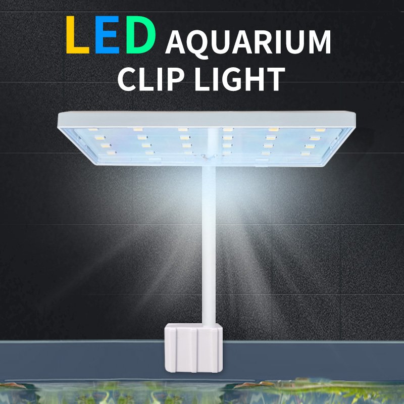 Aquarium LED light clip lamp high quality LED free rotation light