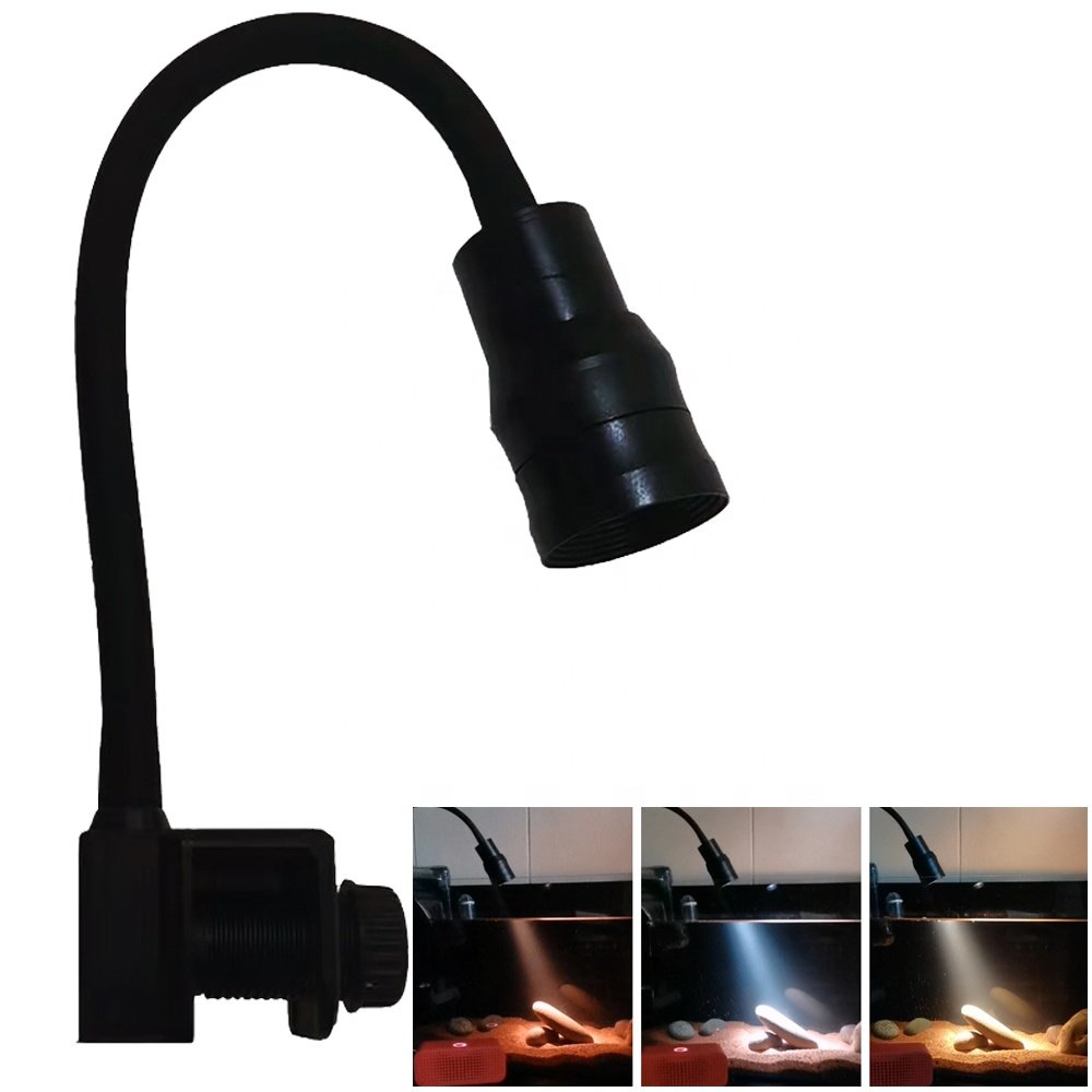 Dimmable LED Aquarium Spotlight Freshwater Planted Fish Tank 7Watt Aquarium light For Corydoras African Cichlid Landscape