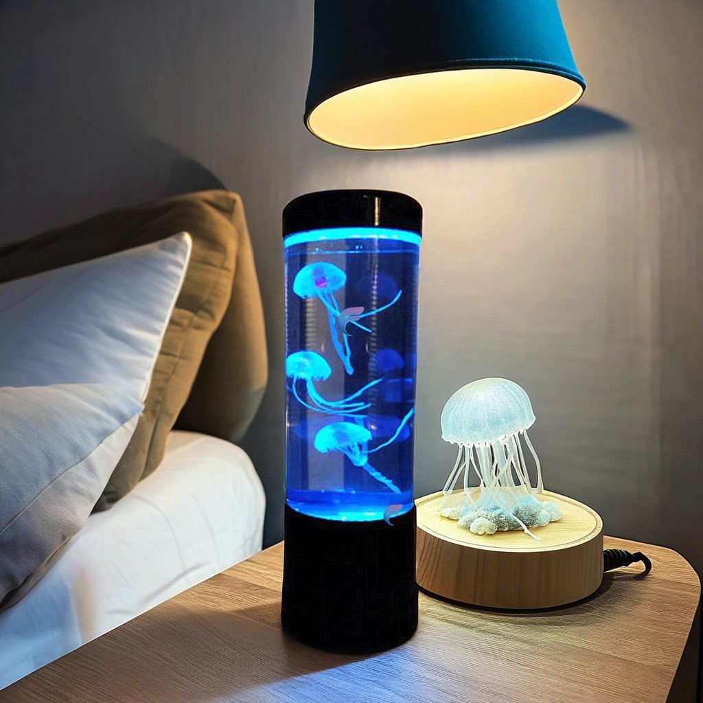 Wholesale 8 inches LED Dream Jellyfish Light USB Power Supply Color Changing Jellyfish Tank Aquarium LED Jellyfish Night Lamp