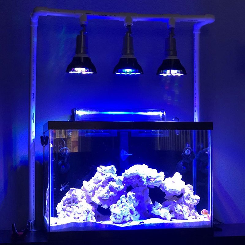 Hot Sale E27 54W LED Fish Tank Light Bulb Full Spectrum Coral Lamp Aquatic Plants Grow Lighting For Salt Water Aquarium Lights