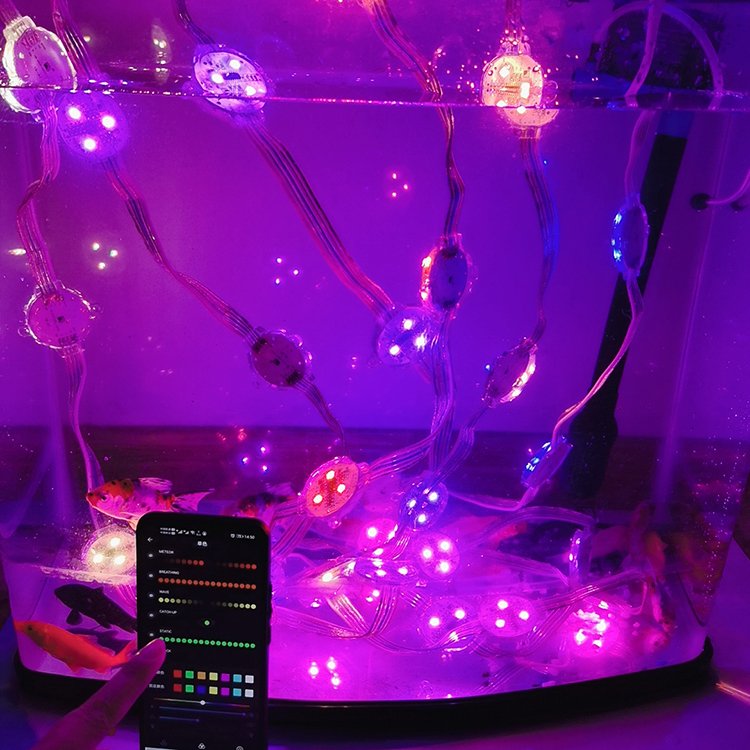 DMX512 IP68 Waterproof 40 Led Multicolor Light For Aquarium
