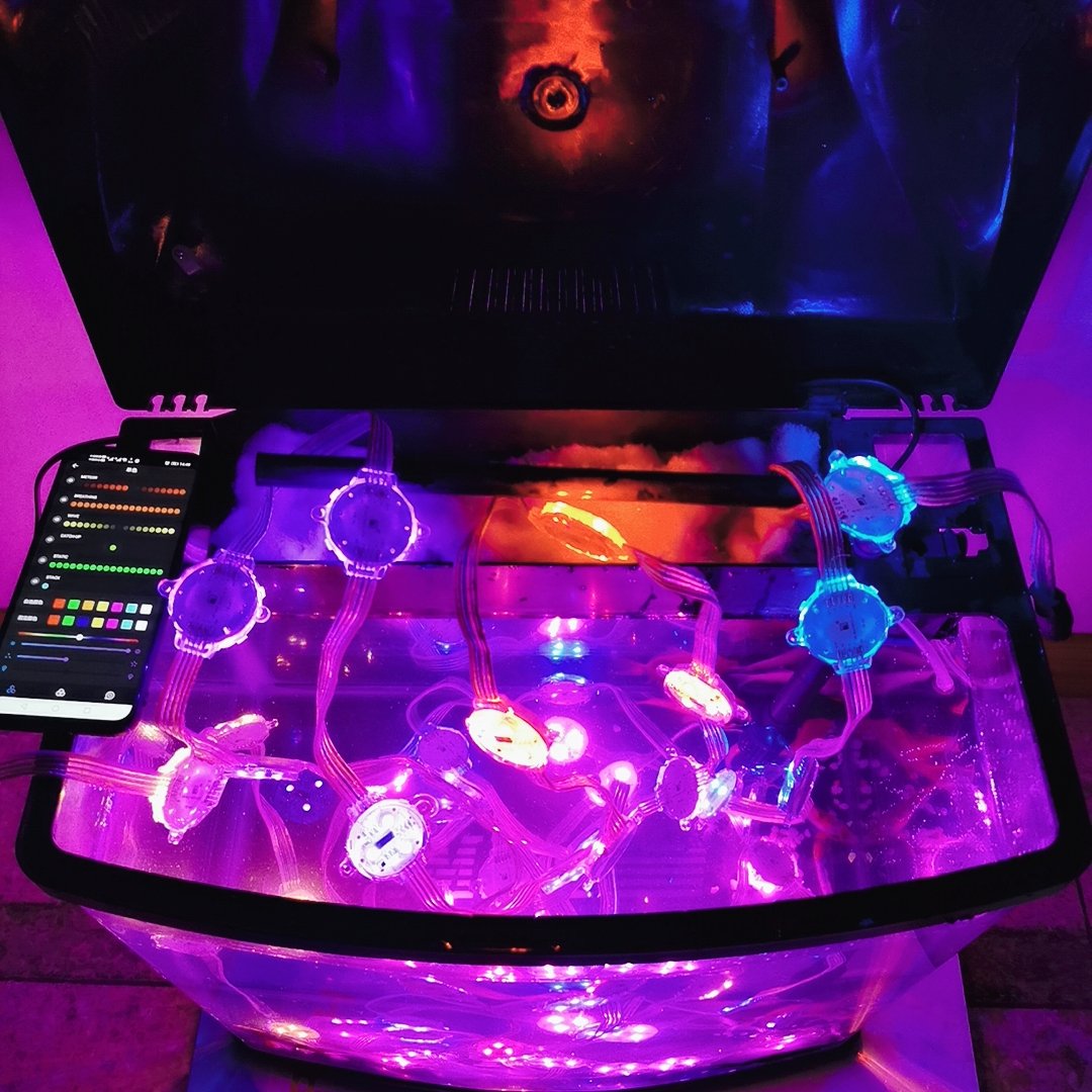 DMX512 IP68 Waterproof 40 Led Multicolor Light For Aquarium