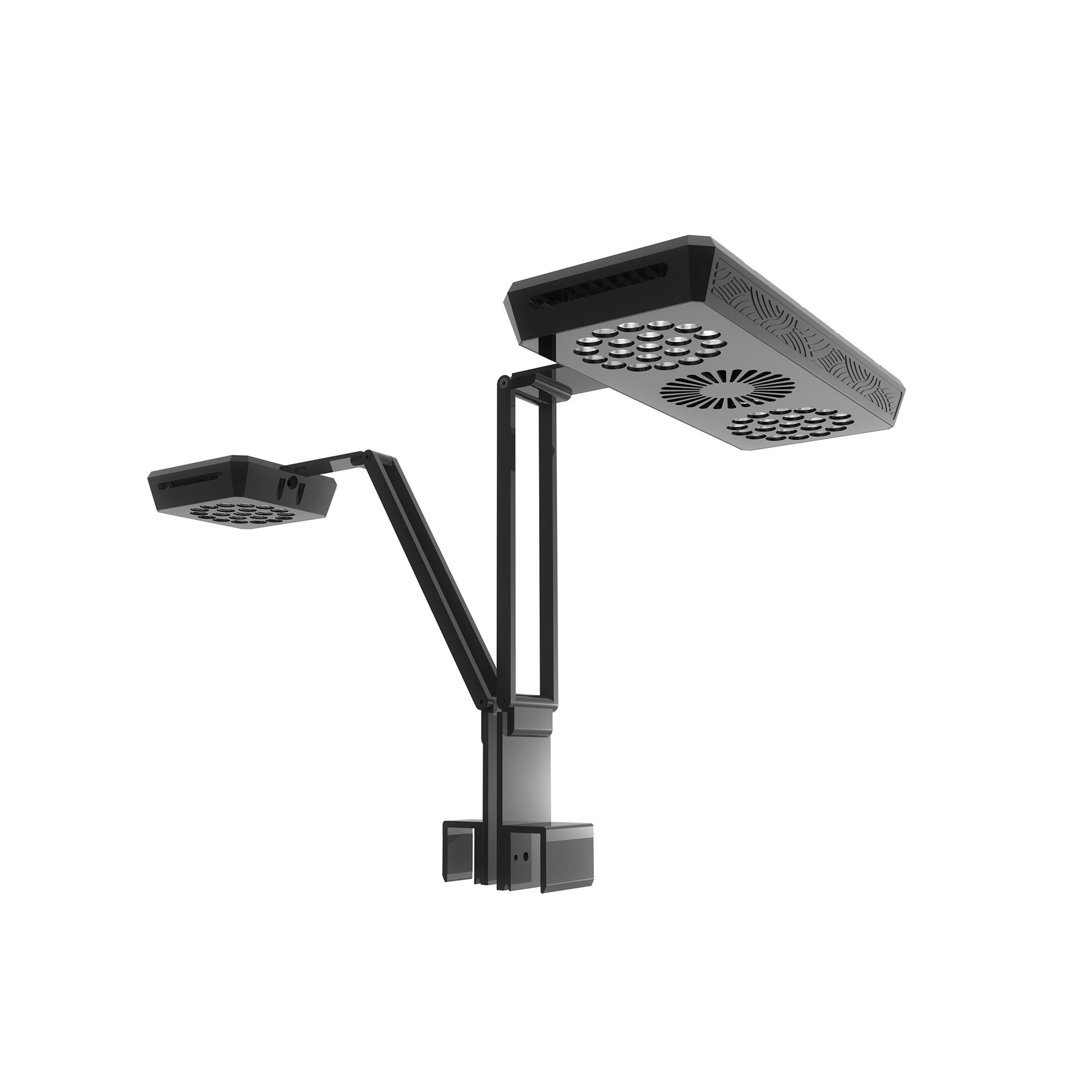 Diamond cutting HD full spectrum Adjustable Bracket impressively power APP control Aquarium Led Light for fish tank water plant