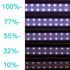 led lighting for aquariums with Aluminum Alloy Shell Extendable Brackets,Blue Red led aquarium light for Freshwater Fish Tank